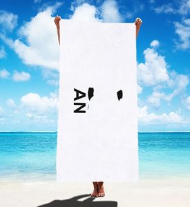 Nouveau Serviette de plage absorbante en microfibre de marque tendance de plage en gros serviette de plage carrée serviette de bain imperméable à séchage rapide