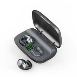 Casque Bluetooth à clipser antibruit casque sans fil TWS affichage numérique HD Bluetooth 5.3 HD opération tactile d'appel