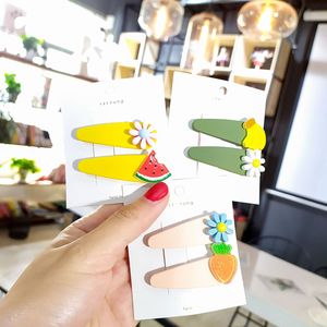 Nueva venta al por mayor Mezcla de estilos de colores Dibujos animados de frutas Surtido Encantadores Niños Niñas Mujer Horquilla Clips Accesorios para el cabello Joyería