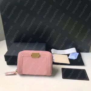 woc Luxe Portemonnee Designer portemonnee dames Geruit leer korte Portefeuilles Rits klassieke dame Visitekaarthouder vrouwelijke zippy kaviaar mini clutch Munten Zaktas