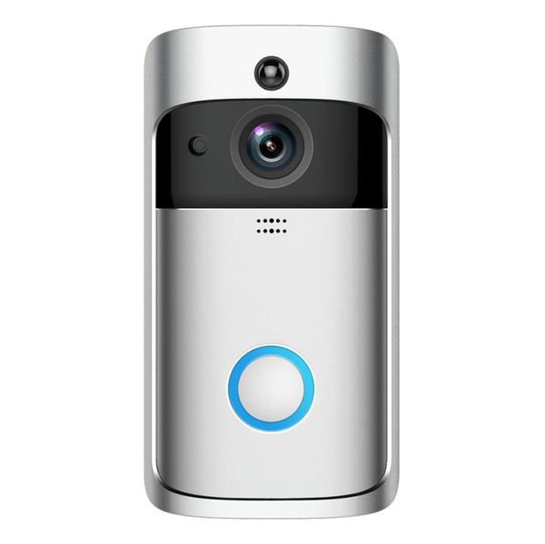 Timbre con Wifi, cámara inteligente, videoportero WI-FI, timbre de puerta, llamada para apartamentos, alarma IR, lente de color inalámbrica de seguridad
