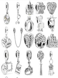 Nuevo Windmill Bear Fox Crown Moom Love Pends Beads Fit Original Charms Silver Color Bracelet Women Jewelry4279677
