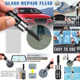 Nuevo Kit de parabrisas de resina DIY, herramienta de pegamento de vidrio para reparación de arañazos y grietas de coche, herramienta para ventana Ki L7d5