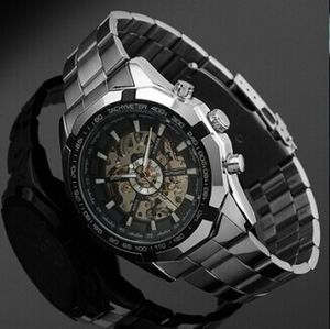 Nieuwe winnaar lichtgevende klok heren automatisch horloge skelet militair horloge mechanisch relogio mannelijk montre horloge heren relojes