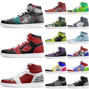 Nuevos zapatos personalizados de invierno 1s Zapatos de bricolaje Zapatos de baloncesto amortiguación wen 1 mujer 1 Personaje de anime Personalizado Tendencia personalizada Zapatos versátiles para exteriores