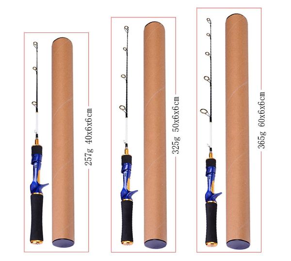 Nueva caña de pesca de invierno FRP Relacos 60 cm 70cm 80 cm Codas de señora con señora Coda de pesca de mosca4469341