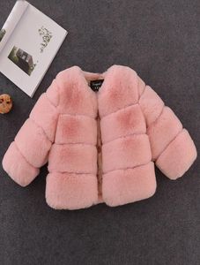 Nouvelle hiver pour filles manteau de fourrure élégante bébé fille en fausse fourrure vestes et manteaux épais parka chaude enfants vêtements d'extérieur manteau filles 1085693