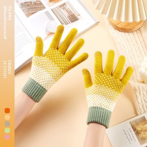 Nouveaux gants d'hiver avec isolation chaude et chaude, gants en tricot en peluche, gants à écran tactile épais avec des doigts divisés pour hommes et femmes