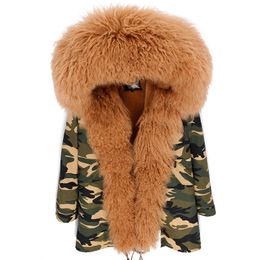 Nouvelles vestes d'hiver et manteaux femme luxueuse parka en fourrure d'agneau mongolie manteau à capuche en fourrure de mouton outwear marque top qualité 201217