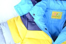 Nouvelle veste de garçons chauds Keep Warm Long Style Stripe épais manteau épais pour enfants