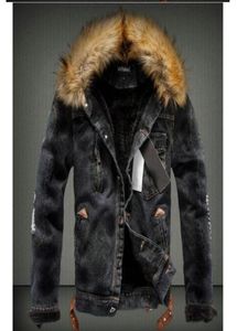 Nieuwe Winter Men039S Designer Dikke Jackets Fashion Mode Lange Mouw Coats With Fur Luxury Mens Warm Jeans Outswear5718929