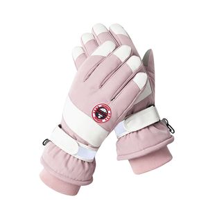 Nouveaux gants de ski d'hiver pour les sports masculins en peluche et épaissis imperméables pour femmes, éolien, écran tactile, cyclisme et circuit chaud