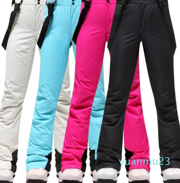 Nouveau Pantalon de Ski d'hiver femmes en plein air de haute qualité coupe-vent imperméable chaud pantalon de neige hiver Ski snowboard pantalon marque