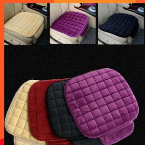 Nieuwe winter warme autostoelhoes antislip universele voorstoel ademend kussen voor voertuig autostoelbeschermer met opbergtas