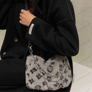 Nouveau hiver chaud en peluche sacs à bandoulière femme de luxe concepteur moelleux fausse fourrure sac à bandoulière pour les femmes chaîne sac à main et sac à main G2308288BF