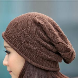 Gorros de invierno para mujer, gorros cálidos suaves a la moda para mujer, Gorros tejidos con Calavera, gorro de pila, gorro de hip-hop, Gorro de Touca para Unisex