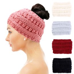 Nouveau hiver femmes chaud large tricoté bandeaux Vintage élastique Crochet Turban bandeau sport Yoga bandeau Bandana accessoires