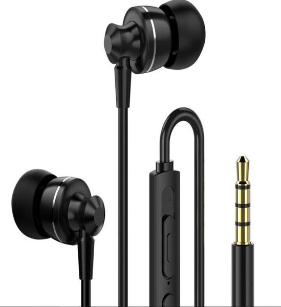 Nouveaux écouteurs filaires à isolation phonique écouteurs intra-auriculaires en alliage de titane 35mm écouteurs intra-auriculaires avec Microphone5632074