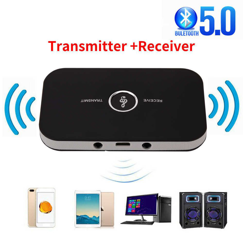New Wireless audio transceiver Bluetooth 5.0 RCA 3.5mm AUX jack USB dongle stereo music car adapter PC TV
