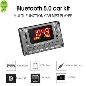 Nieuwe draadloze Bluetooth 5.0 12V auto -kit MP3 WA WAV FLAC APE MODULE Decoder Bord Audiomodule USB TF CAR Recording FM Radio