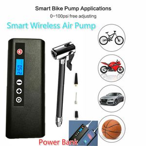 Nouvelle pompe à air de gonflage intelligente sans fil avec lumière LED et écran LCD 150PSI compresseur rechargeable Digita pour pneu de voiture vélo Tir300p