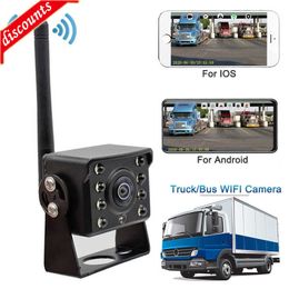 Nouvelle caméra de recul WiFi sans fil pour camion remorque camion RV camping-car antichoc étanche 170 Vision nocturne grand Angle