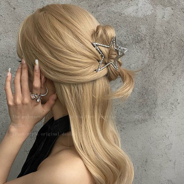 Nouvelle femme irrégulière étoile à cinq branches métal cheveux griffe Barrettes Hairgrip dame luxe pinces à cheveux filles mode cheveux accessoires