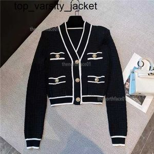 Nueva mujer Chaquetas de abrigo Sudaderas delgadas Chaqueta de diseñador para mujer Negro Blanco Abrigos de manga larga Chothing Tamaño S-L Chaqueta Letterman