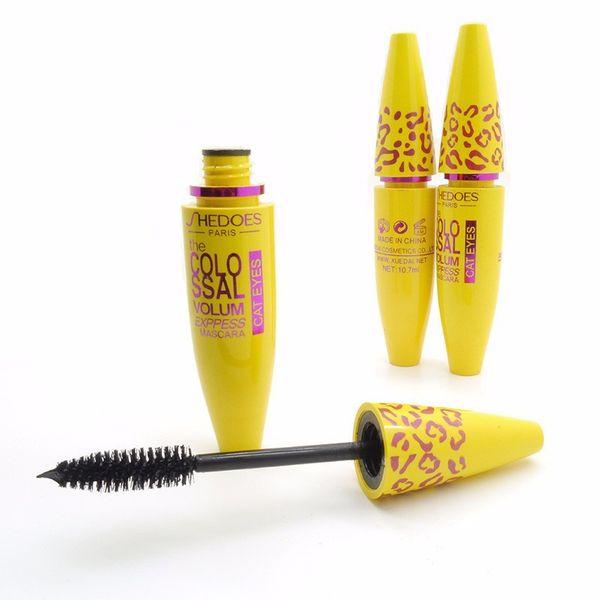 Mascara rimel imperméable pour femmes, nouvelle marque à la mode, jaune, léopard, noir, cils imperméables, maquiagem, maquillage de marque