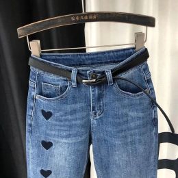 Nouvelles femmes denim harem pantalon lâche de maman coréenne décontractée jean jean jean pour femmes mi-taille