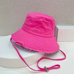 New Women Diseñador Bucket Hat Men's para verano Alta calidad Faldoras Fedoras Casquette de lujo Casquette Outdoor Beach Sun Brim Hats