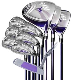 Femmes Golf Clubs Efil Ensemble complet Golf Driver Wood Irons Putter Girl Beginner Clubs L Flex Graphite Shaft Livraison gratuite sans sac