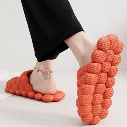 Nouvelles femmes chaussures à la maison diapositives de bulle plate-forme douce eva pantoufles de bonbons couleurs de plage intérieure sandales