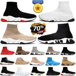 Nouveau Femmes Hommes Designer Casual Chaussette Chaussures Speed Trainer Noir Blanc Rouge 2.0 Bas OG Semelle En Caoutchouc Rose Mousse Chaussettes Baskets Mocassins Coureurs Baskets Jogging Marche