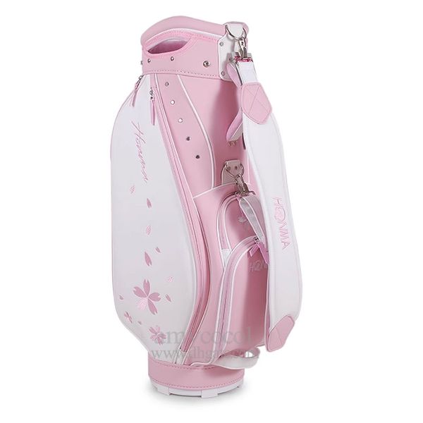 Nueva bolsa de carrito HONMA de PU para mujer, Color rosa, edición imitada, bolsa estándar para palos de Golf de 8,5 pulgadas, envío gratis