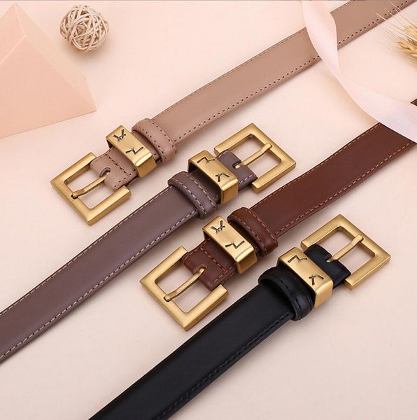 Nouvelle ceinture pour femmes mode jean boucle aiguille ceinture en cuir véritable tendance édition coréenne populaire ceinture décorative ceinture de poche en gros