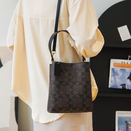 Новая женская сумка-мешок, брендовая женская сумка из натуральной кожи, сумка через плечо на одно плечо, текстурная сумка