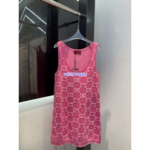 Nouvelle robe de créateurs pour femmes Luxury Pinceau rose à manches longues Pull de créateur tricoté G-Letter Cardigan Pullover Fashion Colorful Women's Pull 5703