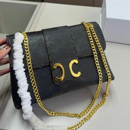 Nieuwe dameshandtas schoudertas Crossbody kettingtas Lockbuckle lederen runway merk klassieke harde hoes