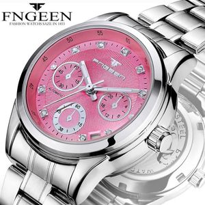 Nieuwe luxe zilveren mechanische horloge voor dames kijken naar automatische datum automatisch Watch Ladies Watch Clock Montre Femme Reloj Relogio