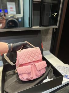 Nieuwe mini-rugzak voor dames Luxe duma-rugzakken Schoudertassen Crossbody-portemonnees Kaarthouder Gewatteerd echt leer Designer mini-handtassen kettingtas met doos