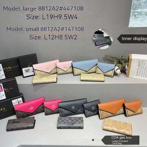 NIEUW Dames Purse Patroon Cowhide Light Luxe Wallet Smak Bag Geavanceerde korte stijl eenvoudige mode multi -kaart