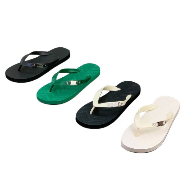 Sandalias Zapatillas clásicas para Hombre Zapatos de diseño de Verano de Lujo Zapatos de Playa de Marca con Letras Chanclas Impermeables Zapatos de baño de Goma Espuma Zapatos de tacón Plano para Exteriores