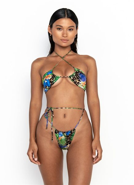 Nouveau Bikini séparé pour femmes imprimé léopard imprimé numérique mode européenne et américaine maillot de bain