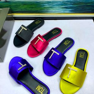 Nieuwe damesslippers heren tom mius ford lederen glijbaan klassiek miui outdoor flip flop DHgate designer vintage sandaal loafer muilezel luxe zomer sandale sliders maat 35-41