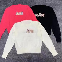 Nuevos suéteres de mujer para camisetas de manga larga Canal Ropa de diseñador de lujo Bordado Ropa de punto