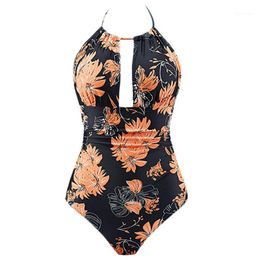 Nieuwe vrouwen zwemmen pak sexy bikini badpak vrouwen een stuk badmode backless buikregeling Monokini badpakken1