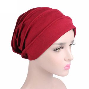 Nouvelle capuche en coton extensible épais pour femme avec persienne pour bonnet de chimiothérapie