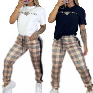 Nouvelles survêtements féminins Brands de luxe T-shirts de sport marque de luxe Pantalons 2 pièces Designer Tracksuits