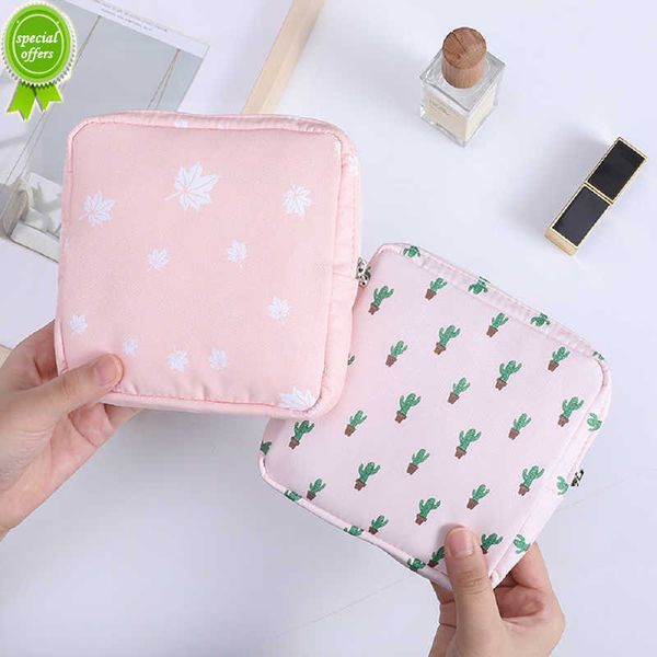 Nouveau femmes serviette hygiénique Tampon sac de rangement mignon serviettes hygiéniques pochettes Portable maquillage rouge à lèvres clé écouteurs câbles de données organiser